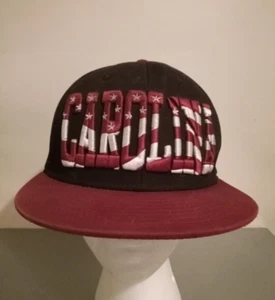 Carolina Snapback-Mütze amerikanische Flagge Kebethos schwer bestickt flacher Schirm Kappe - Bild 1 von 3