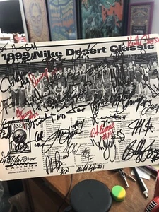 Nike 1999 College All Star Desert Classic NBA Autogramm Print Original Phoenix - Bild 1 von 4