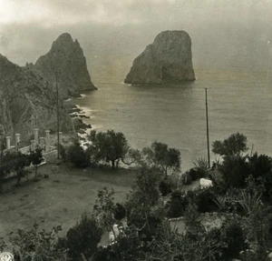 Italien Capri Villa Krupp altes NPG Stereo Foto 1900 - Bild 1 von 3
