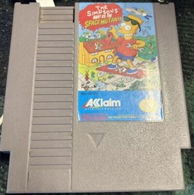 The Simpsons: Bart vs. the Space Mutants (Nintendo NES, 1991) Cartridge Only!