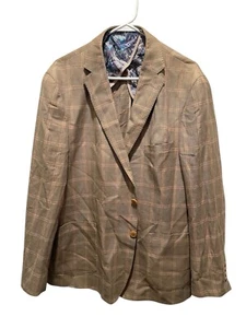 NWOT SUPERB ENZO TOVARE MEN SUMMER BLAZER SIZE 46 R WOOL&LINENE  - Picture 1 of 9