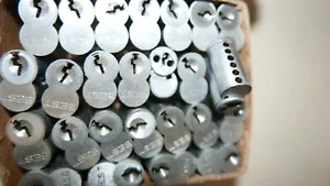 Box of 50 NOS Best 1c6F1626 Satin Chromium Lock F Cylinder Cores Uncombinated - Picture 1 of 2