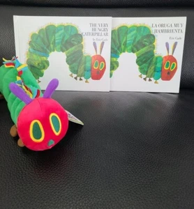 The Very Hungry Caterpillar Books (Printed In English & Spanish) & Plush (New) - Picture 1 of 4