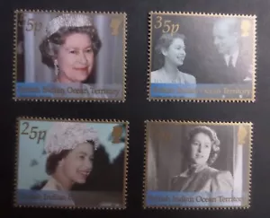 British Indian Ocean Terr BIOT 2002 Golden Jubilee SG261/4 montado como nuevo - Imagen 1 de 1