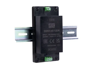 MEANWELL DC-DC-Wandler geregelt 12V 3,75A Hutschiene 4.000V - Bild 1 von 2