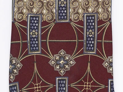 Corbata Cambridge Classics Hombre Granate Borgoña Tostado 100% Seda Hecha en Costa Rica Foto 1 de 3