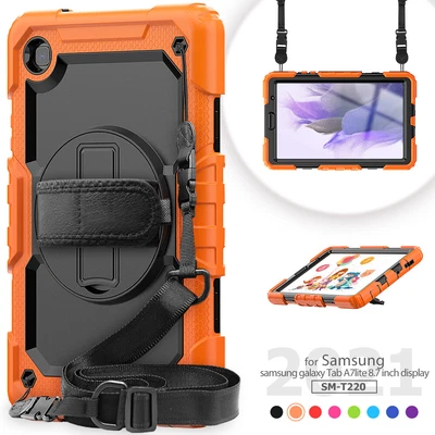 Funda protectora con soporte giratorio 360° para Samsung Galaxy Tab A7 Lite 8,7" T220 T225 Foto 1 de 4