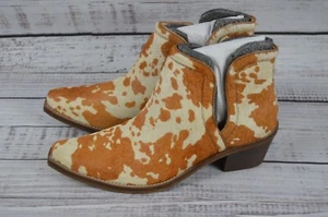Myra Handbags And Accessories Hair On Hide Snug Boots Booties Size 9 S-4862 NWT - Picture 1 of 15