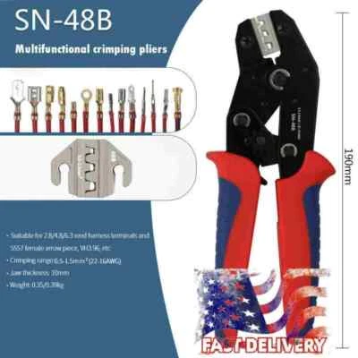 SN-48B Crimper Plier Crimping Tool Wire  Cable Connectors Electrical Terminals - Image 1 of 4