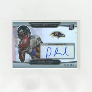 2010 Topps Platinum Refractor Rookie Auto /900 David Reed #95 Rookie Auto RC - Picture 1 of 2