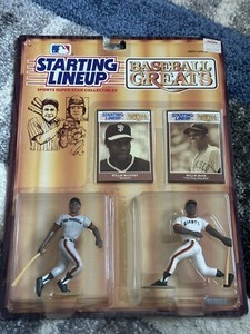 1989 Baseball Greats Starting Lineup Wille McCovey & Willie Mays Figures & Cards