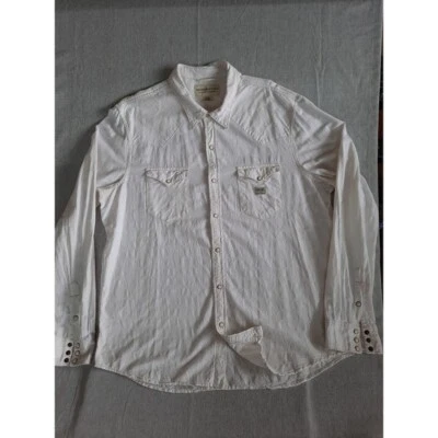 Camisa Denim & Supply Ralph Lauren Para Hombres 2XL Bordada Occidental Pera Botón a Presión LS Foto 1 de 4