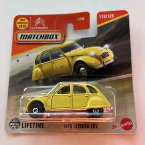 1970 Citroen 2CV Yellow Matchbox 2025 115/125 1:64 Short Card - Picture 1 of 1