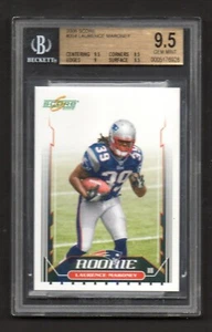 2006 Score Beckett 9.5 Gem Mint Rookie Laurence Maroney New England Patriots - Picture 1 of 2