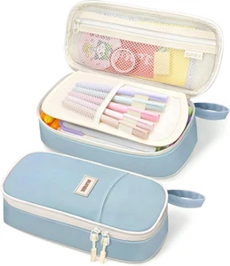 SUNEE süßes Federmäppchen, ästhetisches Federetui, farbige große Federtasche mit Reißverschluss - Bild 1 von 5