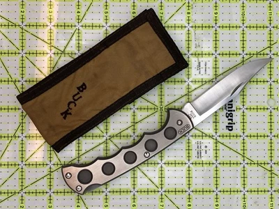 CUCHILLO BUCK 560 MANGO TITANIO 560 Hecho en EE. UU. 1997 Raro Cuchillos De Colección Ver Fotos Foto 1 de 4