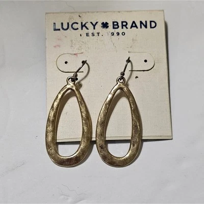 Pendientes antiguos de borla boho martillada de oro marca Lucky ¡Nuevos! Foto 1 de 3