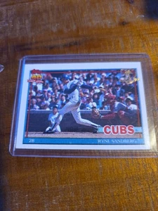 1991 Topps Operation Desert Shield Baseball Card - Ryne Sandberg - Cubs 740 - Picture 1 of 3
