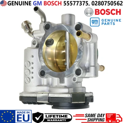 Carrocería de acelerador Bosch genuina para Chevrolet Pontiac 2009-2020 1,6 L 1,8 L, 55577375 Foto 1 de 4