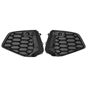 Left & Right Bright Black Fog Light Covers Trim for 2022-2024 Audi A3 S3 PC New - Picture 1 of 18