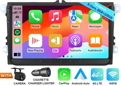 Für VW Passat B6 Estate Android Autoradio 8+128 9" CarPlay GPS Navi WiFi LTE DSP - Bild 1 von 4