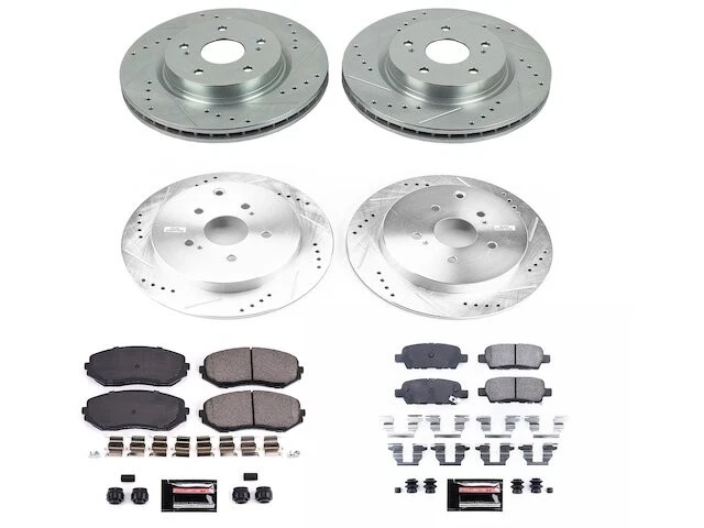 Kit de pastillas de freno y rotor delanteras y traseras para Suzuki Grand Vitara QB793ZB 2009-2013 Foto 1 de 1