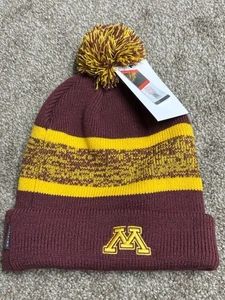 Nike Minnesota Golden Gophers Peak Standard Cuff Pom Beanie Football New - Picture 1 of 6