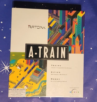 A-Train Maxis Big Box Sealed New IBM PC Game/PRISTINE, NEW AND NEVER OPENED - Image 1 of 2