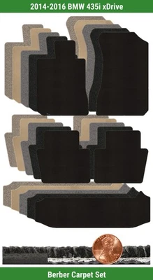 Juego de alfombrillas bereber personalizadas Lloyd para BMW 435i xDrive 2014-2016 (5 piezas) #1CK Foto 1 de 4