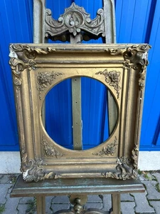 ANTIGUO MARCO BARROCO MARCO PARA PINTURA ALREDEDOR DE 1880 54x60x7cm - Imagen 1 de 13