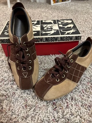 Zapatos de Bowling Dexter De Colección Para Mujer Talla 6 Cuero Gamuza Marrón Foto 1 de 4