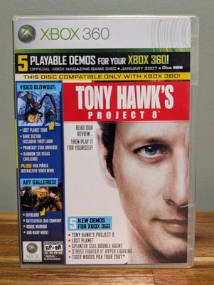 Xbox 360 January 2007 #66 Demo Disc -Tested- Tony Hawk's Project 8 -Near Mint 📀 - Image 1 of 4