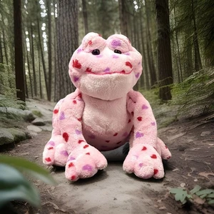 WEBKINZ LOVE FROG PLUSHY By GANZ HM144 NO CODE REALLY GREAT CONDITION AND CLEAN - Picture 1 of 10