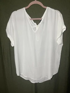 Womens Top Size Medium Worthington Woman White - Picture 1 of 7
