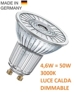 OSRAM FARETTO LED GU10 4,6W - 50W 36°4,6W/830 DIM 230V - Foto 1 di 1