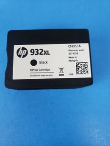 NUEVO CARTUCHO DE TINTA NEGRO HP 932XL 932 XL FABRICANTE DE EQUIPOS ORIGINALES CN053AN GENUINO - Imagen 1 de 2