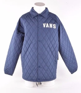 NUEVO CON ETIQUETAS PARA HOMBRE VANS TORREY EDREDÓN CHAQUETA MTE $100 M azul marino edredón - Imagen 1 de 3