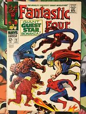 New ListingFantastic Four #73 Spider-Man crossover! Vg+ Lee / Kirby classic!
