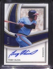 2023 Panini Immaculate Shadowbox Signatures Red /15 Tony Oliva #SS-TO Auto HOF