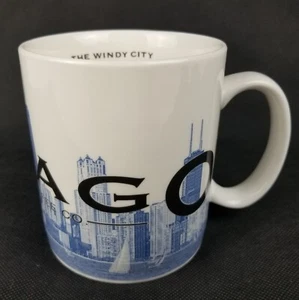 VTG 2002 Starbucks Chicago The Windy City Barista Skyline Series One Coffee Mug - Picture 1 of 9