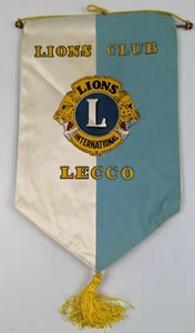 Vintage LIONS International Club Banner Flagge LECCO ITALY - Bild 1 von 4