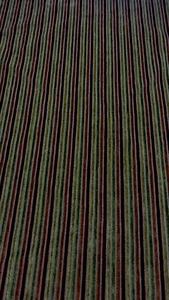 Beautiful Striped Tapestry Upholstery Fabric 56" W BTY Red Orange Gold Green Tan - Picture 1 of 2
