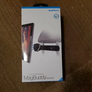 Naztech MagBuddy Hands-Free Magnetic Mobile Device Headrest Mount - Black - New - Picture 1 of 4
