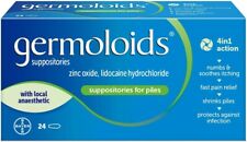Germoloids Haemorrhoid Treatment & Piles Suppositories, Triple... 