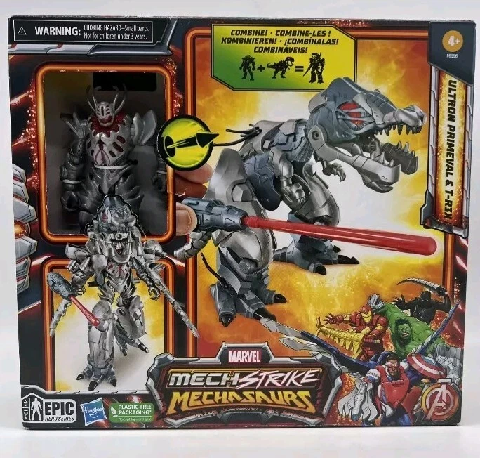 Marvel Mech Strike Mechasaurs Ultron Primeval & T-R3X Action Figures  - Image 1 of 2
