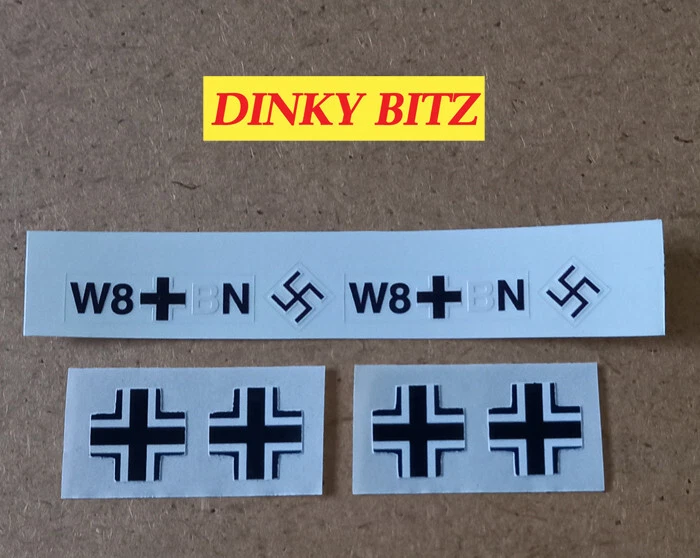 Dinky 721 Junkers JU 87B Stuka authentic decal set - Image 1 of 1