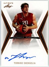 2012-13 Leaf Ultimate Tornike Shengelia On-Card Auto #BA-TS1