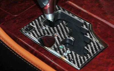 Console central tampa de câmbio de marchas para Lexus GS350 450h 07-2011 fibra de carbono real - Imagem 1 de 4