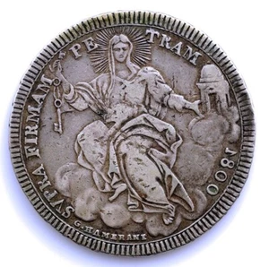 SC-Vaticano- Píos VII. 1 Escudo (Piastra) 1800. Roma. MBC+/VF+. Plata 26,3 g. - Imagen 1 de 2