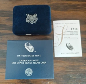 2016 American Silver Eagle Proof box with COA (Coin Not Included) - Picture 1 of 2